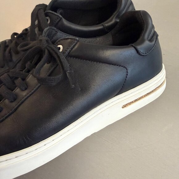 SIZE 42 11 Womens 9 9.5 Mens Birkenstock Bend Low Black Leather Sneakers - Picture 8 of 12